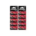 Produktbild: 2x 10er Blister Camelion Knopfzellen Uhren Batterien AG13 Alkaline 0% HG LR44