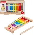 Produktbild: Fisher-Price Musikspielzeug für Kleinkinder, Holz-Xylophon, 2 Holzteile für die spielerische Entwicklung für Kinder ab 2 Jahren, HXV13