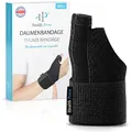 Produktbild: Health Press® Daumenbandage – Atmungsaktive Daumenschiene – Daumenschutz Universell Rechts/Links – Daumen Bandage für Daumensattelgelenk – Daumenstütze – Medizinisch zertifizierte Daumenorthese