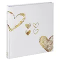 Produktbild: Fotoalbum Herz-Motiv 29x32 cm Hochzeitsalbum mit 50 weißen Seiten Fotobuch fü...
