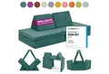 Produktbild: Linodino Kindersofa Spielsofa I aus Schaumstoff Bausteine I Spielcouch für Kinder, Wasserfeste Unterbezüge, Waschbare Chenille Bezüge 30°