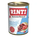 Produktbild: Rinti Kennerfleisch Geflügelherzen 48x400g Nassfutter Sparpack 19,2kg