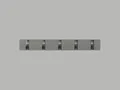 Produktbild: flip kleiderhaken garderobe by umbra grey / pewter 5 haken 318850-1045