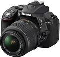 Produktbild: Nikon D5300 Digital SLR Camera with 18-55mm VR Lens Kit - Black (24.2 MP) 3.2 inch LCD with Wi-Fi and GPS (Certified Refurbished)