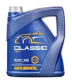 Produktbild: MANNOL 7501 Classic 10W-40 Motoröl 4L für Benzin- und Dieselmotoren, Turbo | Erfüllt API SN/CH-4, ACEA A3/B4, VW 505 00, MB 229.3; Ester-Technologie für Verschleißschutz, auch für LPG- und LNG-Fahrzeuge