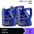 Produktbild: Mannol Classic 10W-40 Motoröl 12L Mercedes MB VW Renault API SN Öl 3x4 Liter