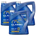 Produktbild: 3x4 Liter MANNOL Classic 10W-40 Motoröl API SN/CH-4 ACEA A3/B4 JASO MA2