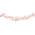 Produktbild: VINFUTUR Happy Birthday Girlande Rosegold, Happy Birthday Banner zum Aufhänge...