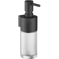 Produktbild: Dornbracht Spender 83435970-33 Wandmodell, Flasche aus Kristallglas, matt, Schwarz matt