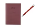 Produktbild: Stylex Schreibwaren Buchkalender Buchkalender 2026 / Chefkalender / Farbe: bordeaux + Metallkugelschrei