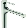 Produktbild: hansgrohe Zesis M33 Einhebel-Küchenmischer 160, Ausziehbrause, 2 Strahlarten, 74822800, Farbe: Edelstahl-finish