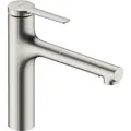 Produktbild: Zesis M33 - Spültischarmatur Mit Ausziehbarer Brause, Edelstahloptik 74822800 - Hansgrohe