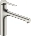 Produktbild: hansgrohe Zesis M33 - Küchenarmatur mit Metall Brause ausziehbar, 2 Strahlarten, Wasserhahn Küche mit Auslauf Höhe 160mm, Mischbatterie Küche schwenkbar , Edelstahl Finish