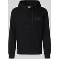 Produktbild: Jack & Jones Hoodie mit Label-Print und Känguru-Tasche in Black, Größe XXL