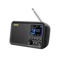 Produktbild: LEICKE DJ ROXXX DAB+ Radio mit Bluetooth 5.0, Küchenradio, 4000mAh Batterie