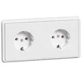 Produktbild: Peha Steckdose 2f.rws D 95.6512/3.02 NA Abdeckung Stecker Steckdosen 00797711