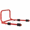 Produktbild: Mottez B053QRAE Fahrradwandhalter für 2-Räder, 520x440x300mm, rot