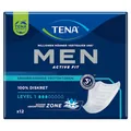 Produktbild: Tena Active Men Level 1 Einlagen, 12 Stück bei Inkontinenz für leichten Schutz und diskreste Sicherheit