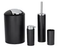Produktbild: WENKO Badaccessoire-Set Calvo, Set, Seifenspender, Zahnputzbecher, WC-Garnitur & Kosmetikeimer