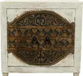 Produktbild: Orientalische Kommode Sideboard Aswa 90cm Shabby Weiß | Orient Vintage Kommodenschrank orientalisch Handverziert | Indische Landhaus Anrichte aus Holz | Asiatische Möbel aus Indien