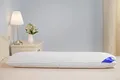 Produktbild: Welt der Träume Daunenkissen | 40x145 cm | Füllgewicht: 2.000 Gramm | 100% Baumwolle | Schwangerschaftskissen 40x145 Daunen | Federkissen | kein Lebendrupf | weiß | 1 Stück