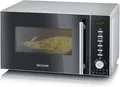 Produktbild: SEVERIN 3-in-1 Mikrowelle mit Grill und Heißluftfunktion, Minibackofen mit 10