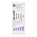 Produktbild: Wilton Decorating Brush Set, Pinselset für DIY Kuchen, Cupcakes und Plätzchen Dekorieren, Backpinsel Werkzeug, Kuchen Bürsten, Kuchen Verzieren / Bemalen - Set/5