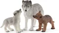Produktbild: Schleich 42472  Wolfsmutter mit Welpen NEU OVP<