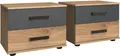 Produktbild: Wimex Nachttisch Stockholm, Nachtkommode 52cm breit, Made in Germany, Industrial Look, 2 Höhen zur Auswahl, einzeln oder im 2er Set