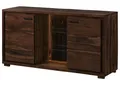 Produktbild: Massivmoebel24 Sideboard (Massivholz), Sideboard Akazie 145x40x78 dunkelbraun lackiert BARK #200