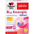 Produktbild: DOPPELHERZ B12 Energie Sofort Schmelztabletten 30 St PZN 12454309