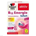 Produktbild: 2x DOPPELHERZ B12 Energie Sofort Schmelztabletten 30 ST