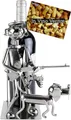 Produktbild: BRUBAKER Weinflaschenhalter Jäger mit Jagdhund - Flaschenhalter aus Metall - Jagd Geschenk Metallfigur mit Hund - Weingeschenk Flaschenständer mit Geschenkkarte - Farbe: Silber