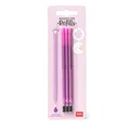 Produktbild: 3 ERSATZMINEN FÜR LÖSCHBAREN GELSTIFT ERASABLE PEN PURPLE VON LEGAMI NEU OVP