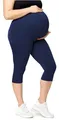 Produktbild: Merry Style Große Größen Damen 3/4 Umstandsleggings aus Viskose MS10-461 (Marineblau, 6XL)
