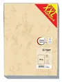 Produktbild: SIGEL T1081 Hochwertiges Marmor-Papier A4 beige (250 Blatt, 90 g) beidseitig marmoriert, Briefpapier, Speisekarte, XXL-Superpack wie DP372