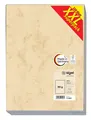 Produktbild: T1081 Hochwertiges Marmor-Papier A4 beige 250 Blatt 90 g beidseitig marmorier...