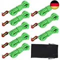 Produktbild: Dadabig 8 Stück 4mm Reflektierende Abspannseile für Zelt, Reflective Zelt Guy L