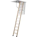 Produktbild: Dolle Bodentreppe clickFIX® 3-teilig bis 274cm Raumhöhe mit U-Wert 0,49 Deckenöffnung 140x70cm
