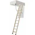 Produktbild: Dolle Bodentreppe Clickfix® 3-teilig Bis 274cm Raumhöhe Mit U-wert 0,49 Deckenöffnung 140x70cm