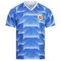 Produktbild: JELEX Retro History Herren Trikot | mit eingesticktem Logo & Kurzarm | Nostalgie-Design für Fußballfans | ideal für Sammler (DE/NL/SE/PL, Alphanumerisch, XL, Regular, Regular, DDR)