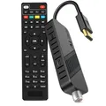 Produktbild: LEYF DVB-S2 Sat Receiver, Full HD 1080P HDMI TV Stick, Satelliten Receiver, Versteckt hinter TV, Digitalanzeige, H265 HEVC Main 10 Bit, 2in1 Universal Fernbedienung, USB
