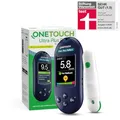 Produktbild: OneTouch Ultra Plus Reflect® Blutzuckermessgerät (mmol/L) I 1 Messgerät, 10 Teststreifen, 10 Lanzetten, 1 Stechhilfe & 1 Etui | Stiftung Warentest SEHR GUT (1,5)