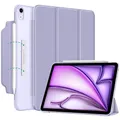 Produktbild: Fintie Hülle für iPad Air 11 Zoll (M4/M3/M2, 2026/2025/2024), iPad Air 5/4 Gen Case (10,9 Zoll, 2022/2020) - [Magnetverschluss] Leichte Standhülle mit Durchscheinend Mattierter Rückseite, Violett