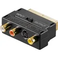 Produktbild: Goobay Scart zu Composite Audio Video und S-Video Adapter, IN/OUT (Video Switch) (50499)