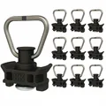 Produktbild: 10 x Endbeschlag Airlineschiene Airline Fitting LC 500 daN Schwarz Spanngurt