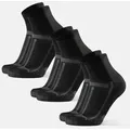 Produktbild: LONG DISTANCE RUNNING QUARTER SOCKEN - 3-Pack - Schwarz/Grau - 39-42