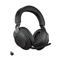 Produktbild: Jabra Evolve2 85 Wireless PC Headset mit mikrofon – Geräuschunterdrückung Microsoft Teams Zertifizierte Stereo Kopfhörer mit Langer Akkulaufzeit – USB-C Bluetooth Adapter – Schwarz