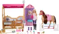 Produktbild: Barbie Stall Spielset Puppe Pferd 25Teile 6Bereiche Mysteries Abenteuer Set