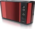 Produktbild: Arendo Toaster, 2 lange Schlitze, für 4 Scheiben, 1500 W, Langschlitz, Brötchenaufsatz, Wärmeisolierendes Gehäuse, Display, rot